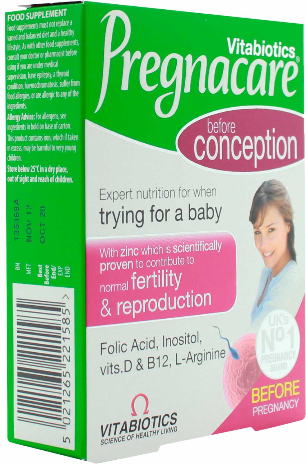 Vitabiotics Pregnacare Antes da Concepção 30 comprimidos