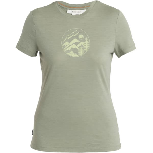 T-shirt randonnée ICEBREAKER W MERINO 150 TECH LITE III SS TEE CAMPING LICHEN