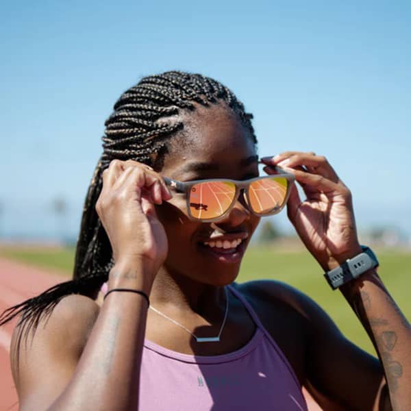 Lunette de soleil lifestyle KNOCKAROUND LANES SPORT JELLY GREY / PEACH