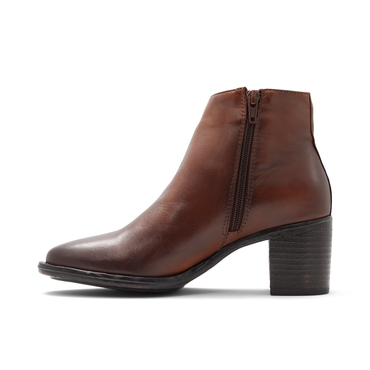 LUCA FERRI-Algieba-Bottillon - Talon bloc - Cognac
