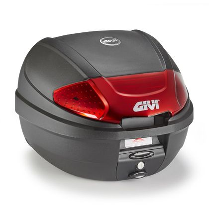 Top case Givi MONOLOCK E300 N2B Universel - Noir / Rouge
