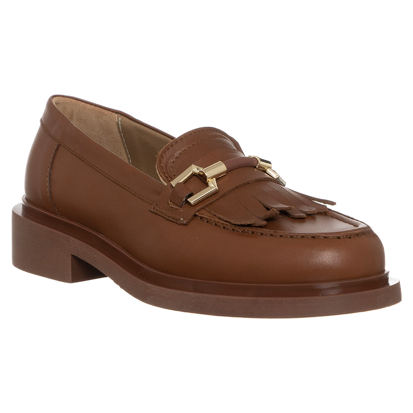 Loretta Pettinari Mocassins en Cuir Zoé marron