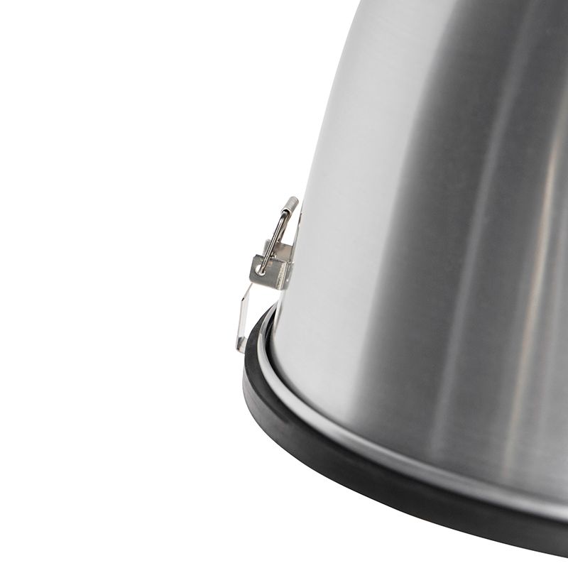 Industriële hanglamp aluminium 38 cm dimbaar - Anteros