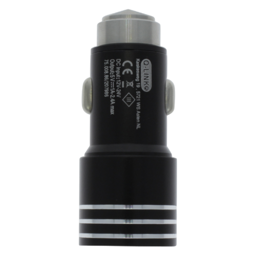 Autolader (2xUSB) Zwart
