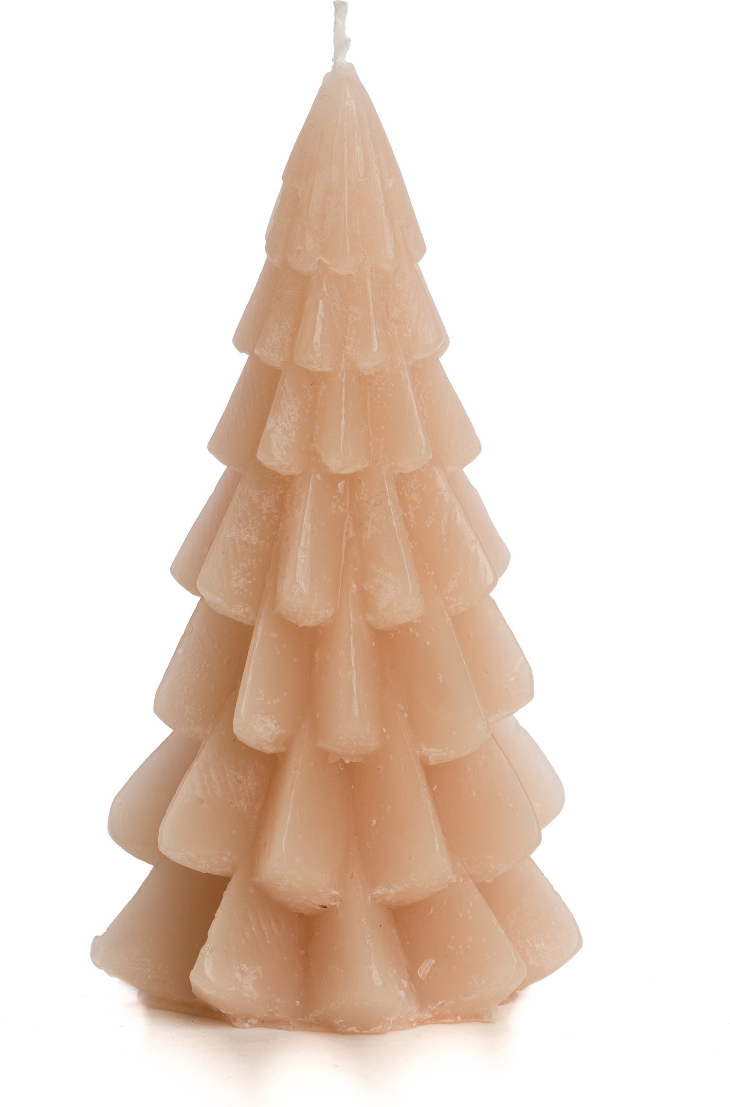 Rustik Lys stompkaars Kerstboom roze 13 uur D 6,3 H 12 cm