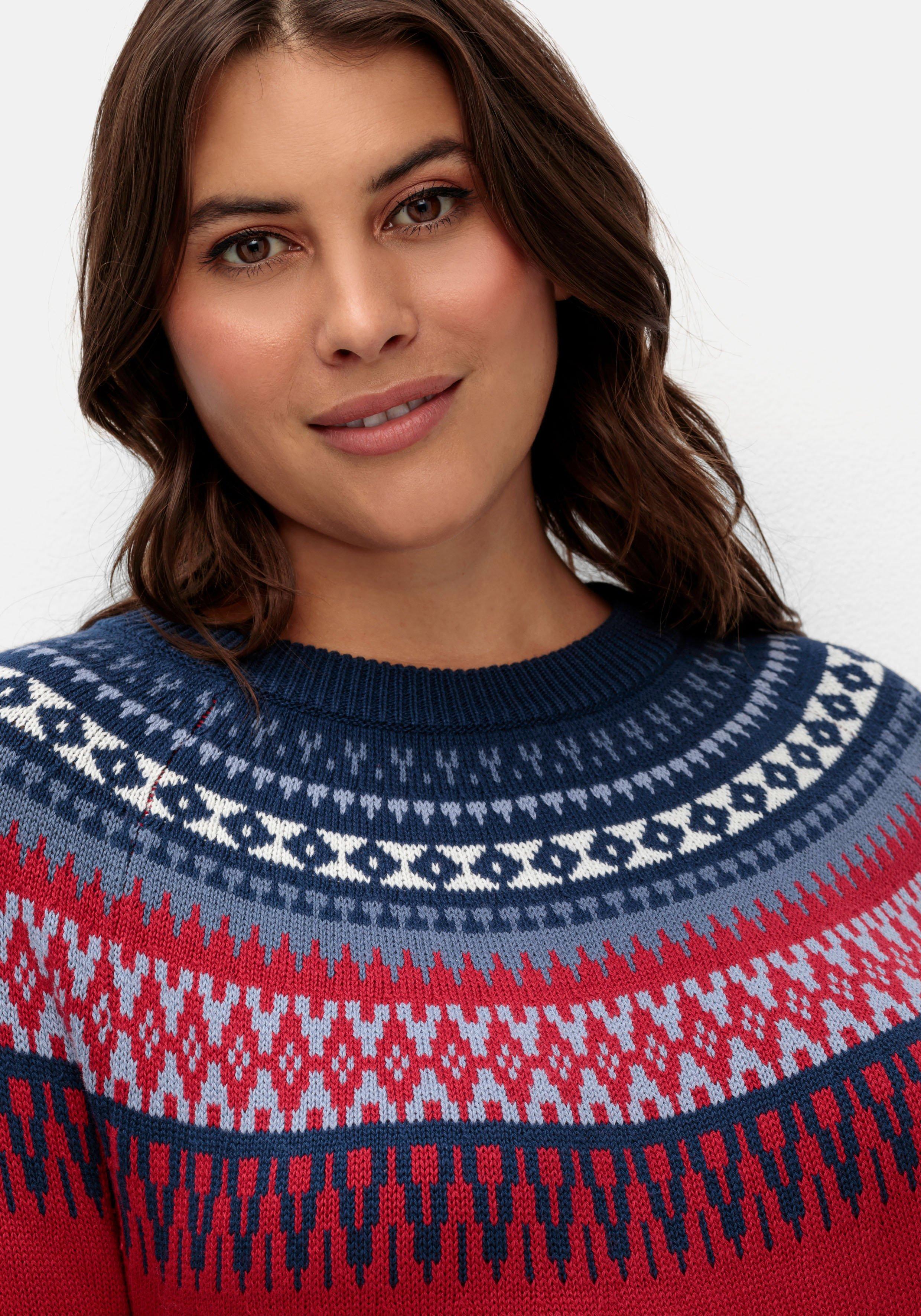 Norwegerpullover aus weicher Baumwolle
