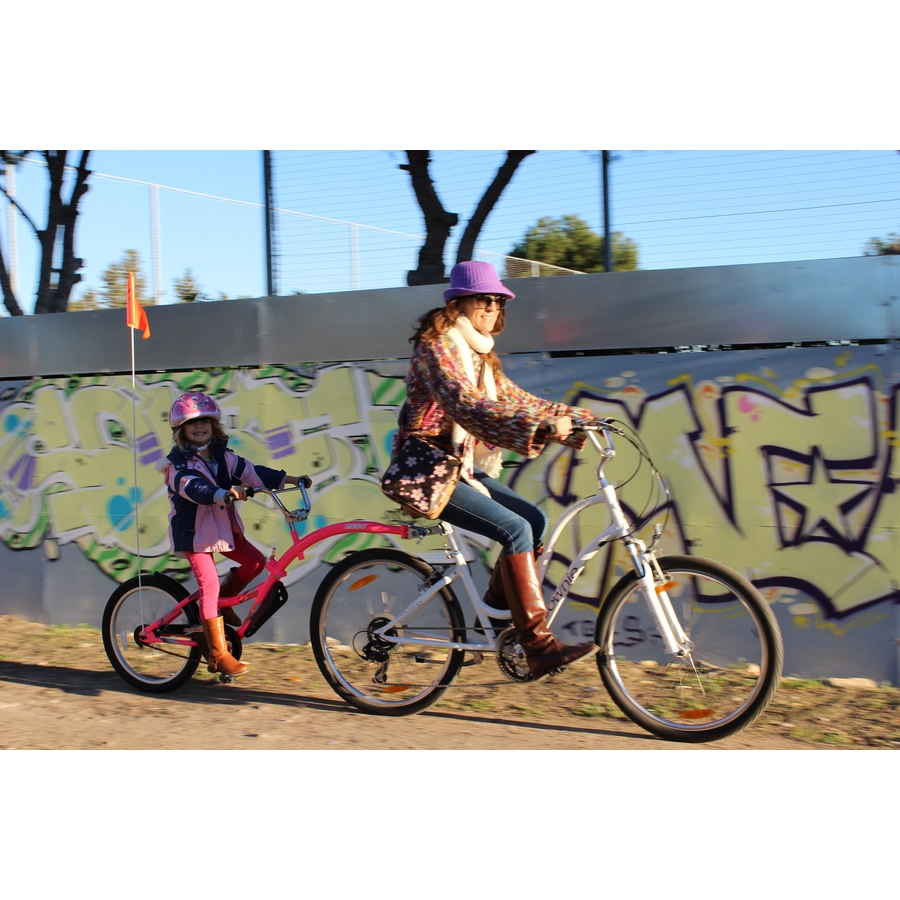 WeeRide Tandem Fahrradanhänger Copilot White