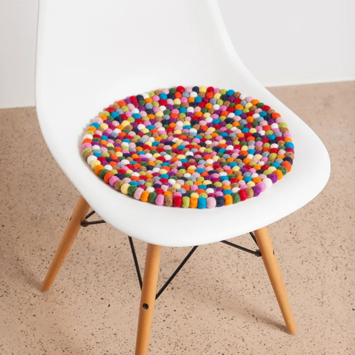 myfelt - Mats Sitzauflage Ø 36 cm, orangerot