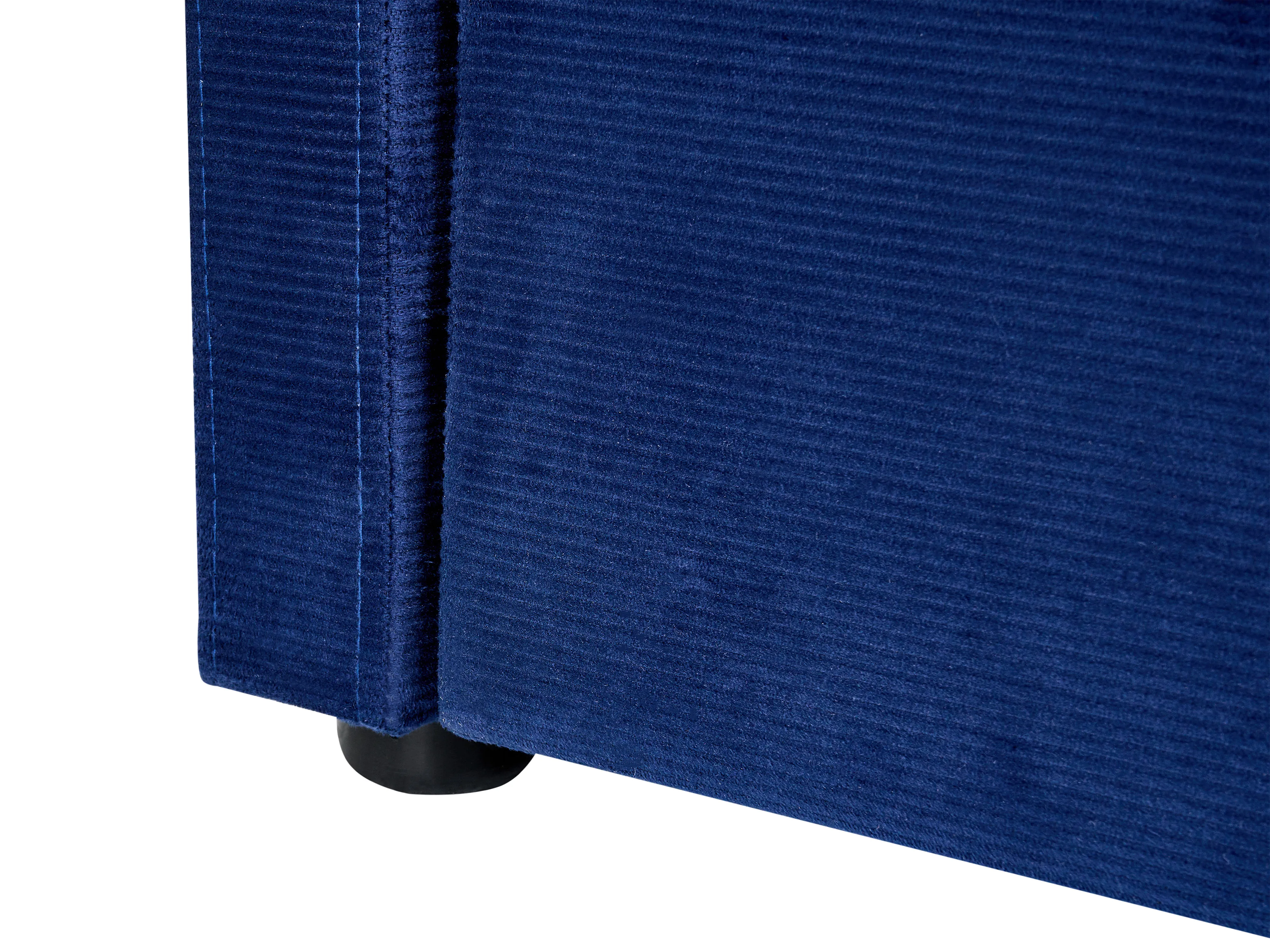Onderschuifbed Corduroy MIMIZAN 90 x 200 cm Marineblauw
