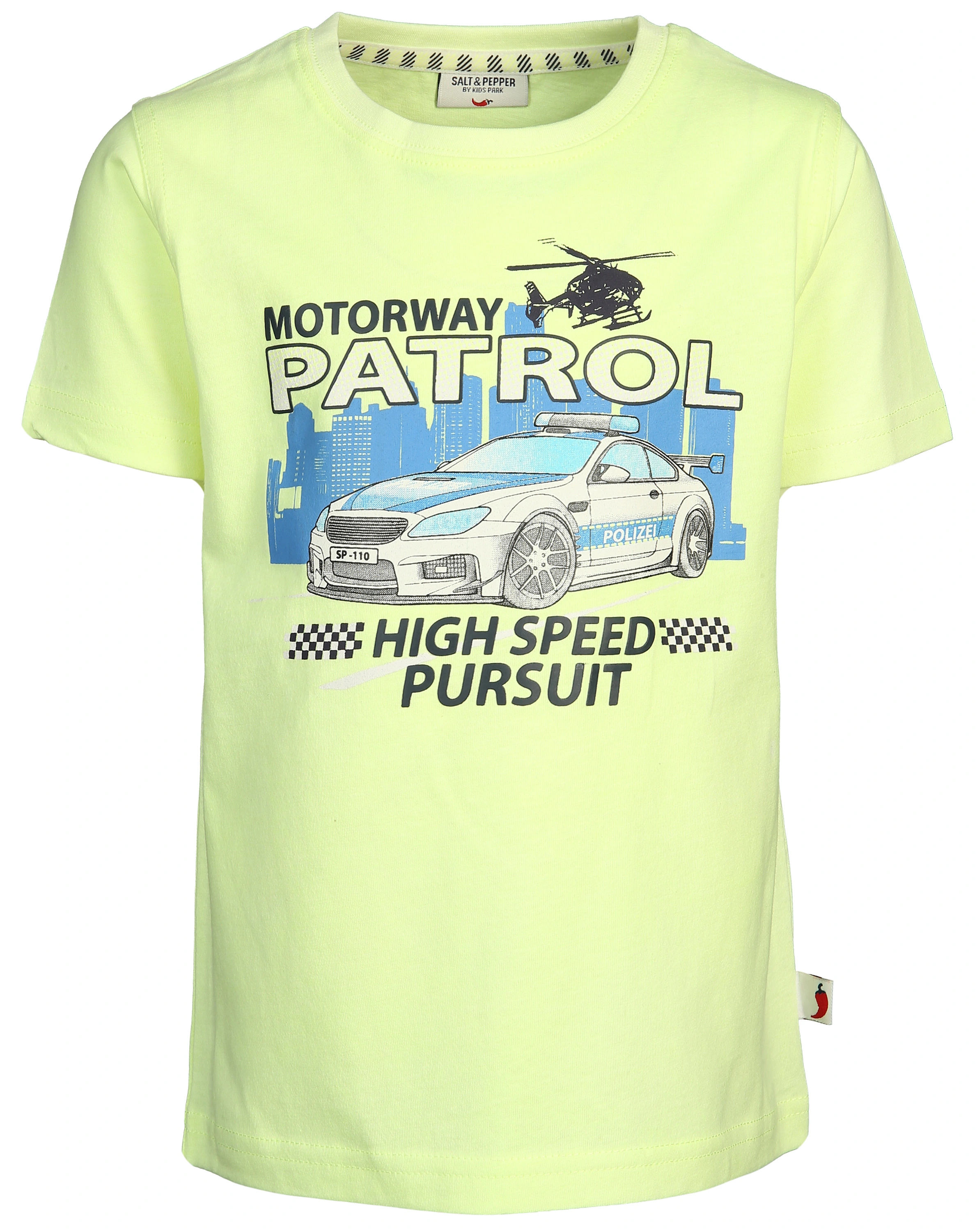 T-Shirt MOTORWAY PATROL in neon yellow