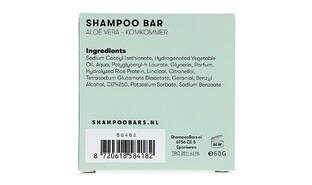 Shampoo Bars Shampoo Aloë Vera en Kokommer 60GR