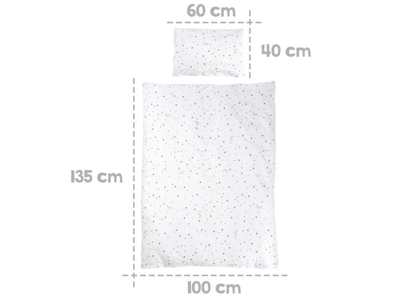 roba Babybett Komplettset Sternenzauber weiss 70 x 140 cm Kombi-Kinderbett umbaubar