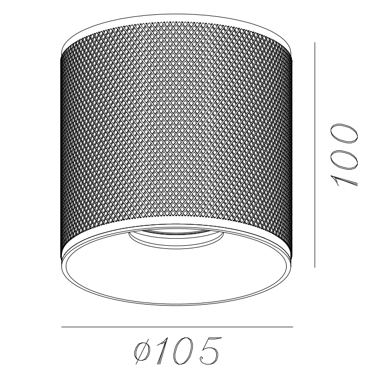 Artdelight Plafondlamp Costa Ã 10.5cm GU10 excl. Lichtbron