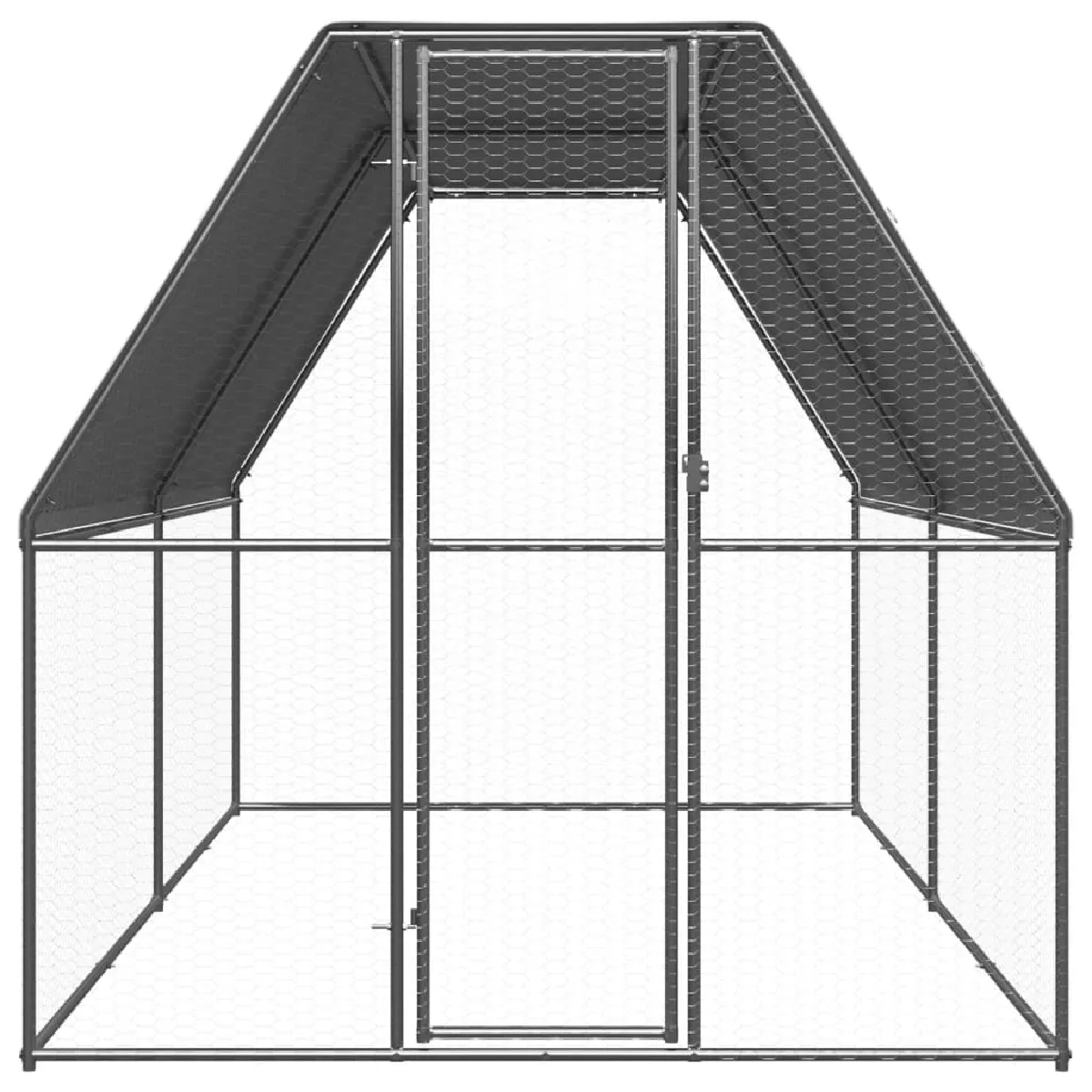 vidaXL Poulailler extérieur 2x4x2 m - Acier
