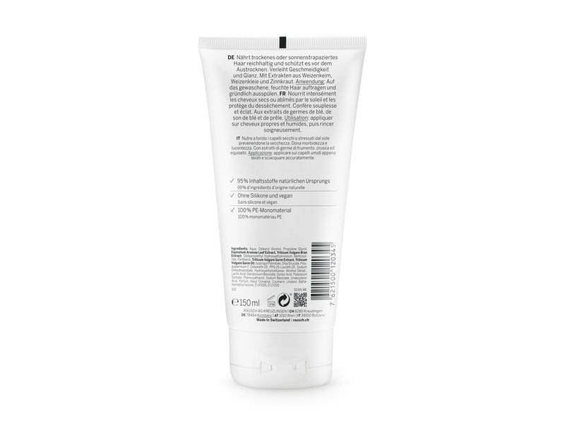 RAUSCH Haarspülung Weizenkeim After-Sun 200150 ml1 Stück Reichhaltiger After-Sun-Conditioner für trockenes oder sonnenstrapaziertes Haar