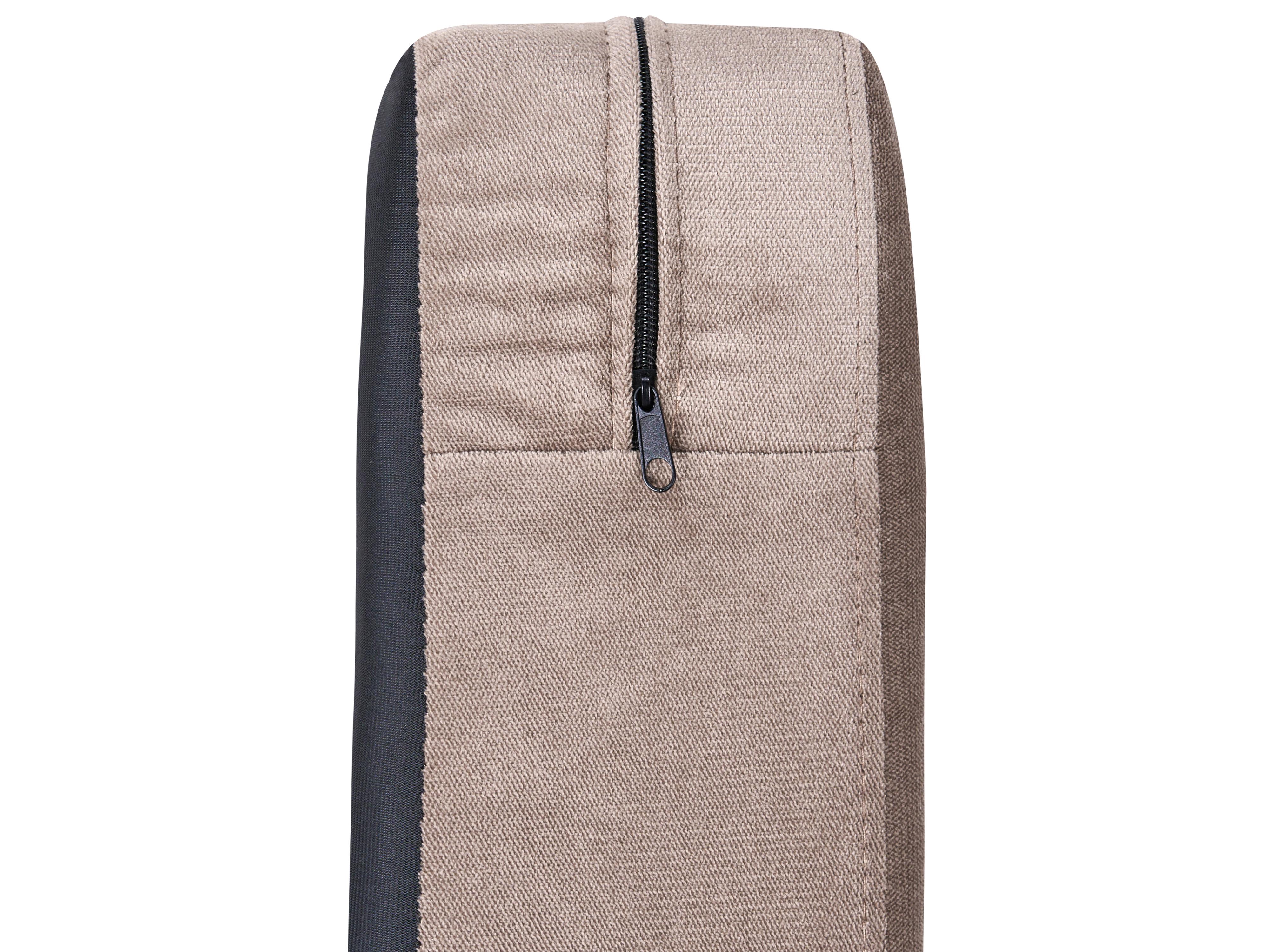 Bank 3-zits SKIEN Fluweel Taupe
