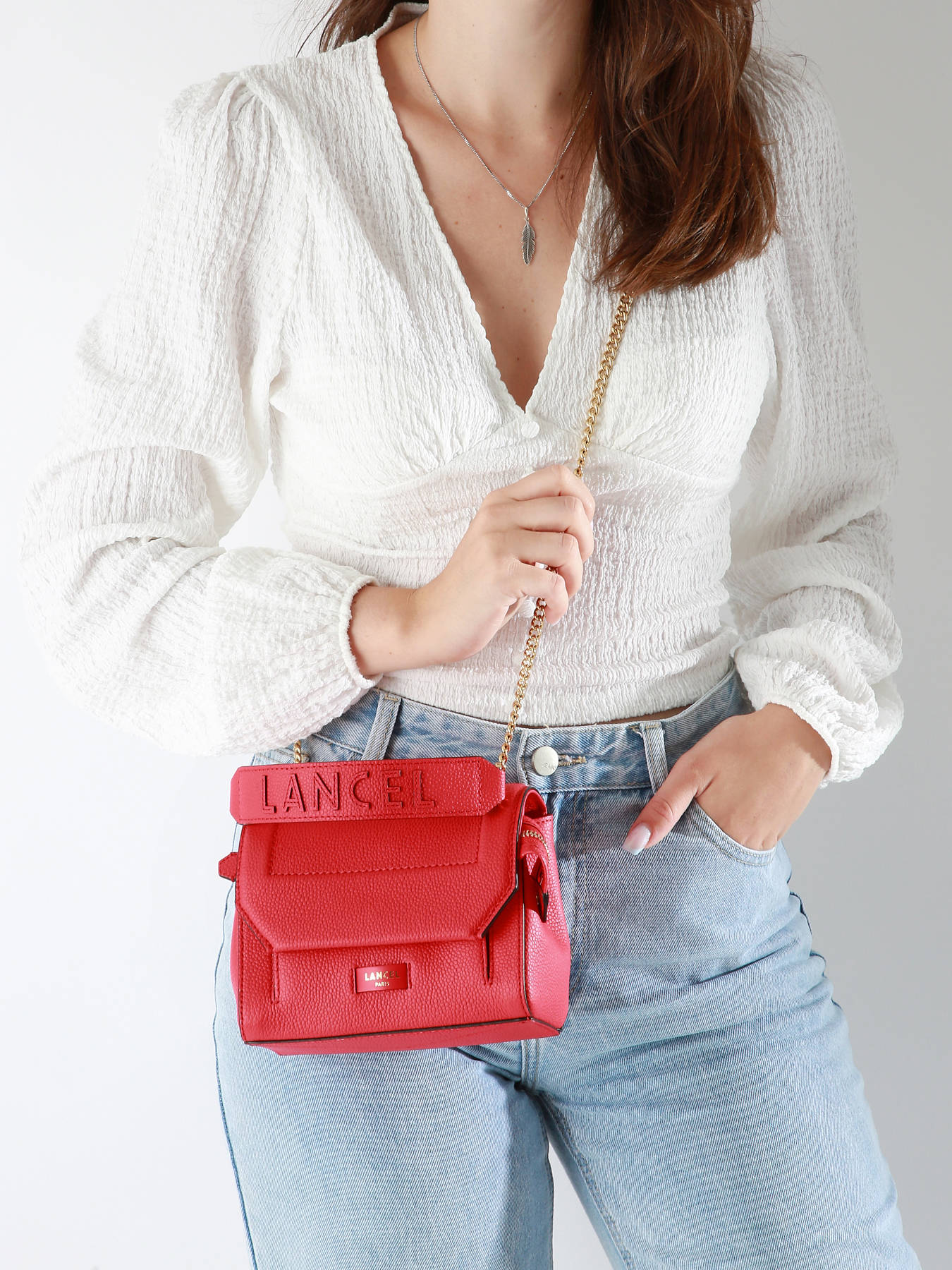 Sac  main S Ninon cuir LANCEL