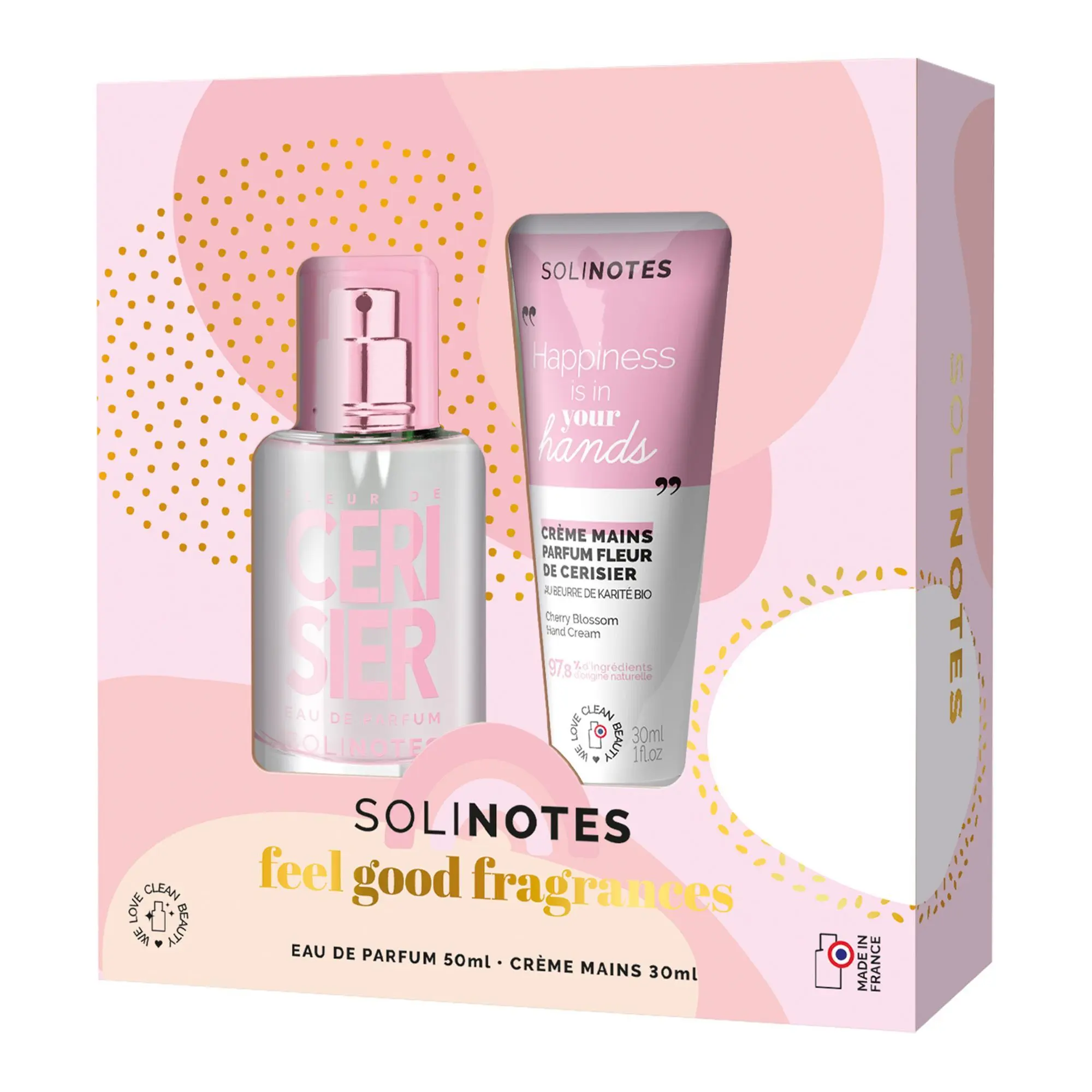 Solinotes - Coffret Cerisier Eau de Parfum 50ml & Crème mains 30ml- Femme