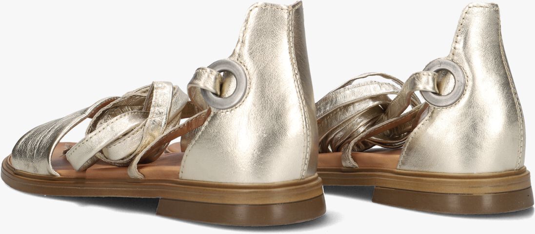 gouden ayana platte sandalen m05084