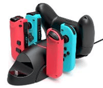 Ladestasjon for Nintendo Switch og JoyCon, 6 i 1