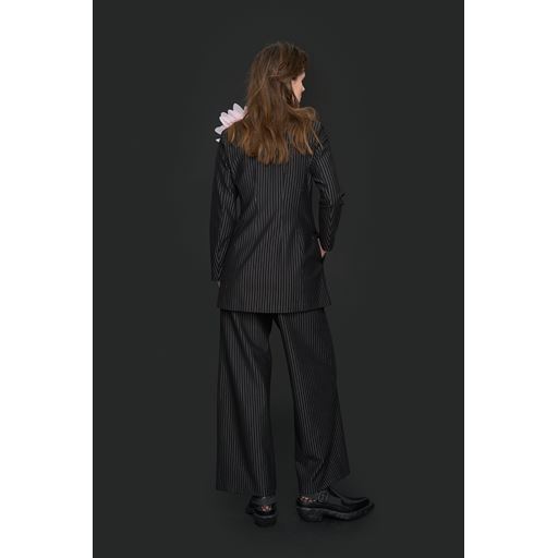 Bitte Kai Rand Pinstripe Jersey Bukser, Black Pinstripe, S