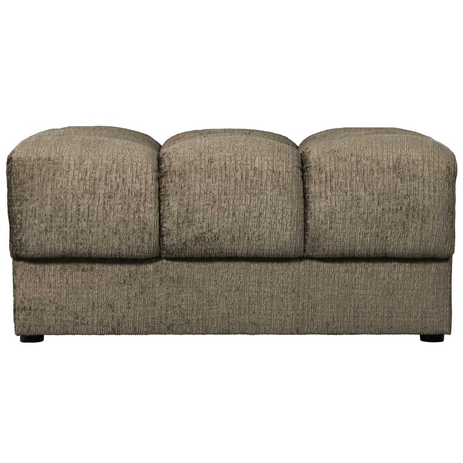 WOOOD Second Date Hocker - Structure Velvet - Bonsai