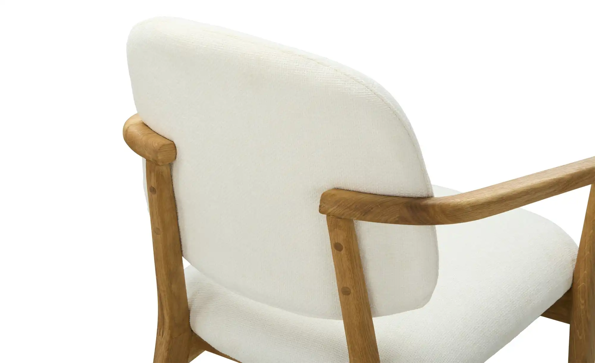 smart Armlehnstuhl aus Wildeiche massiv Stellan