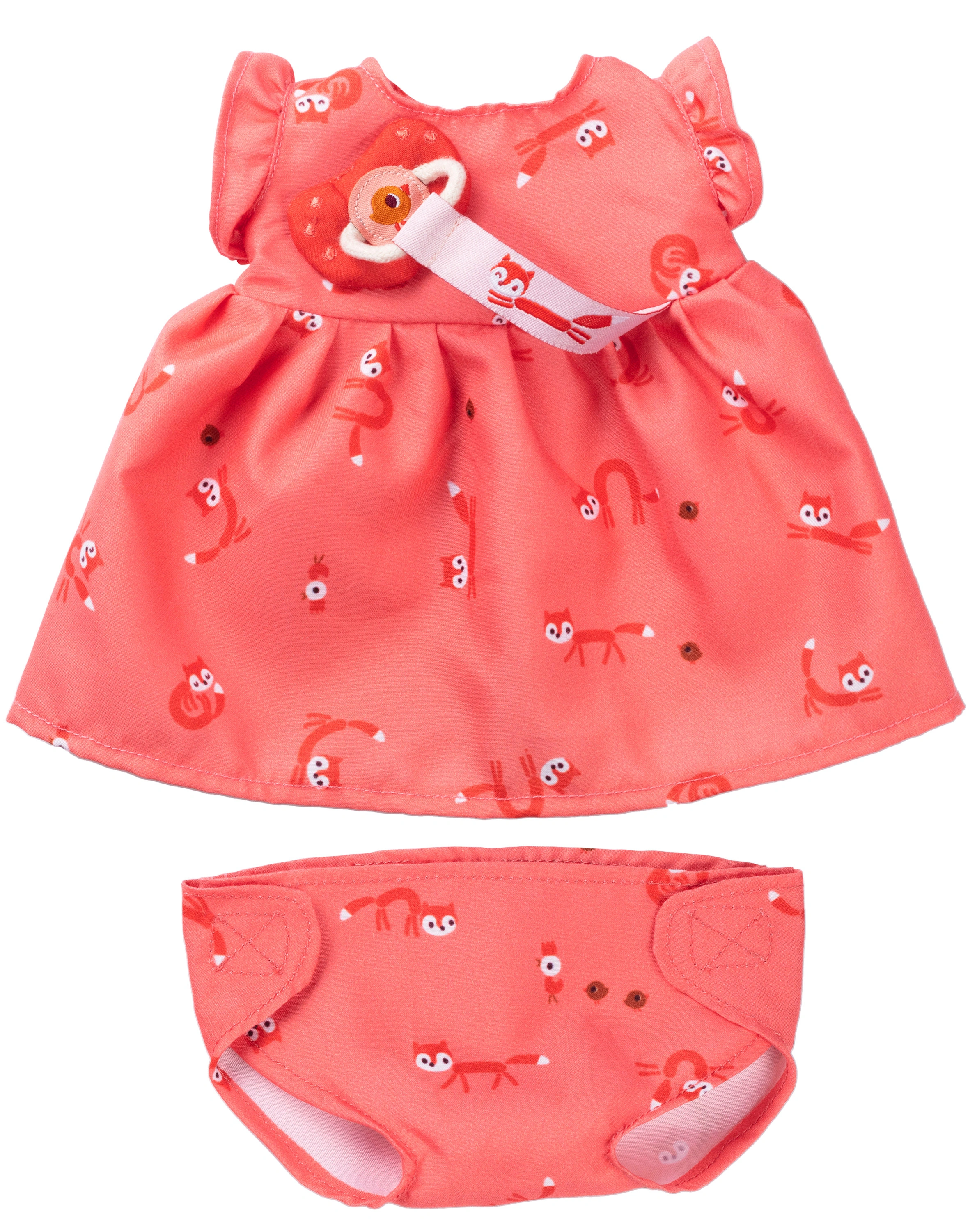 Stoffpuppe ROSE mit Schnuller (36cm)