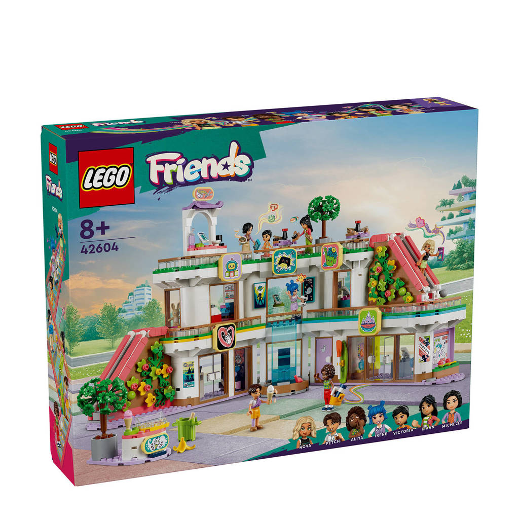 Mooie complete set voor uren bouw- en speelplezierHeartlake City winkelcentrum Speelgoedwinkel en Poppetjes Bouwpakket 42604