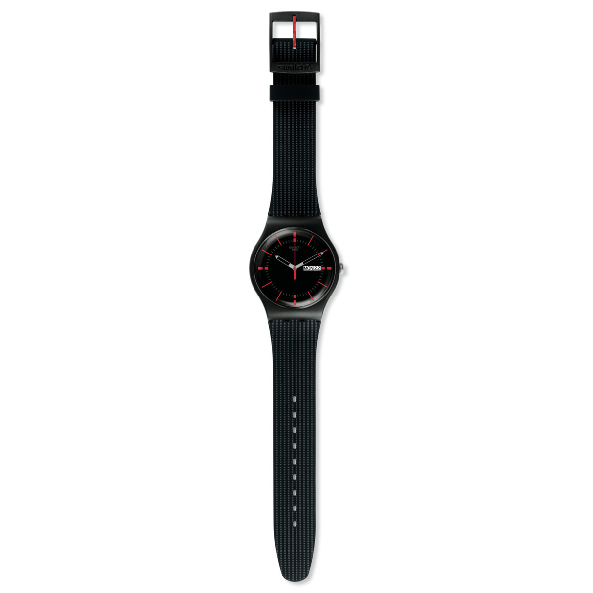 Montre SWATCH New gent biosourced Gaet homme bracelet silicone noir