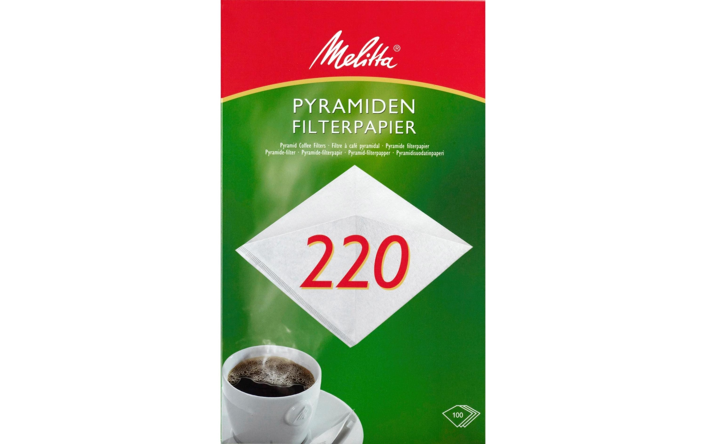 Melitta Papierfilter »Pyramiden-Filterpapier 220 100 Stück«