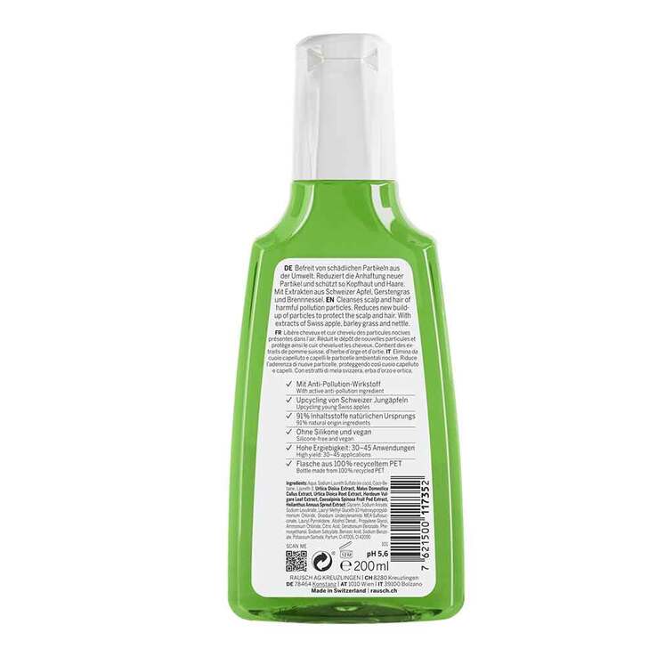 Rausch Anti-Pollution-Shampoo mit Schweizer Apfel, 200 ml