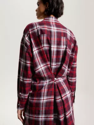 Vestido camisa xadrez oversized