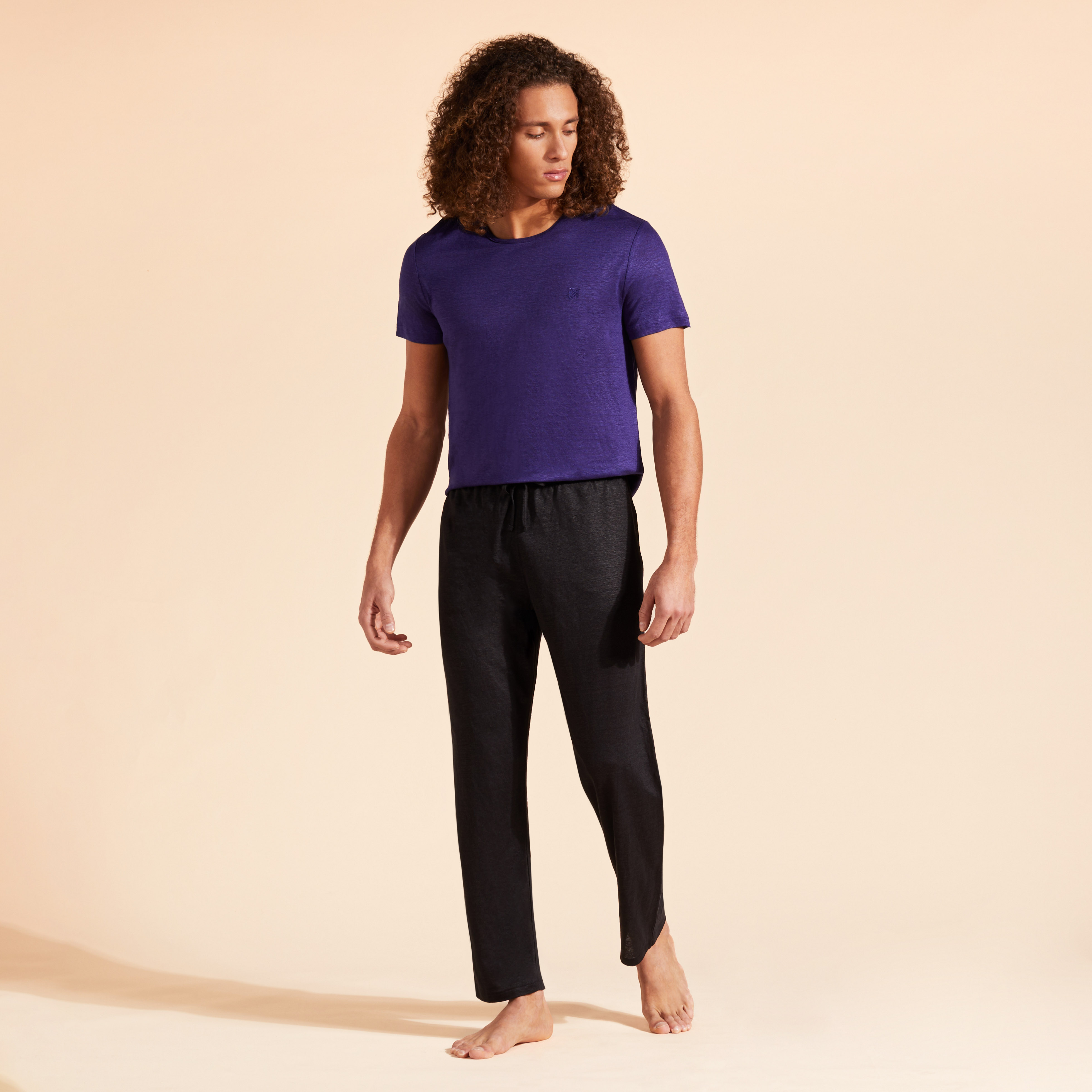 Pantalon en Jersey de Lin unisexe Uni | Site Vilebrequin | PIEU2O00
