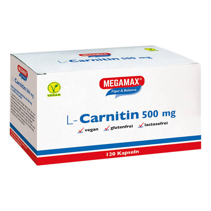 L-Carnitin 500 mg Megamax Kapseln, 120 St