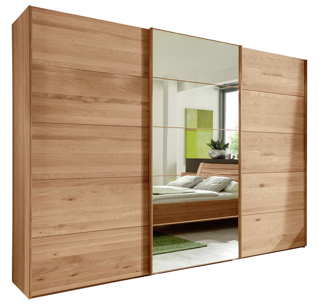 Linea Natura Schwebetürenschrank 3-türig CARDIFF
