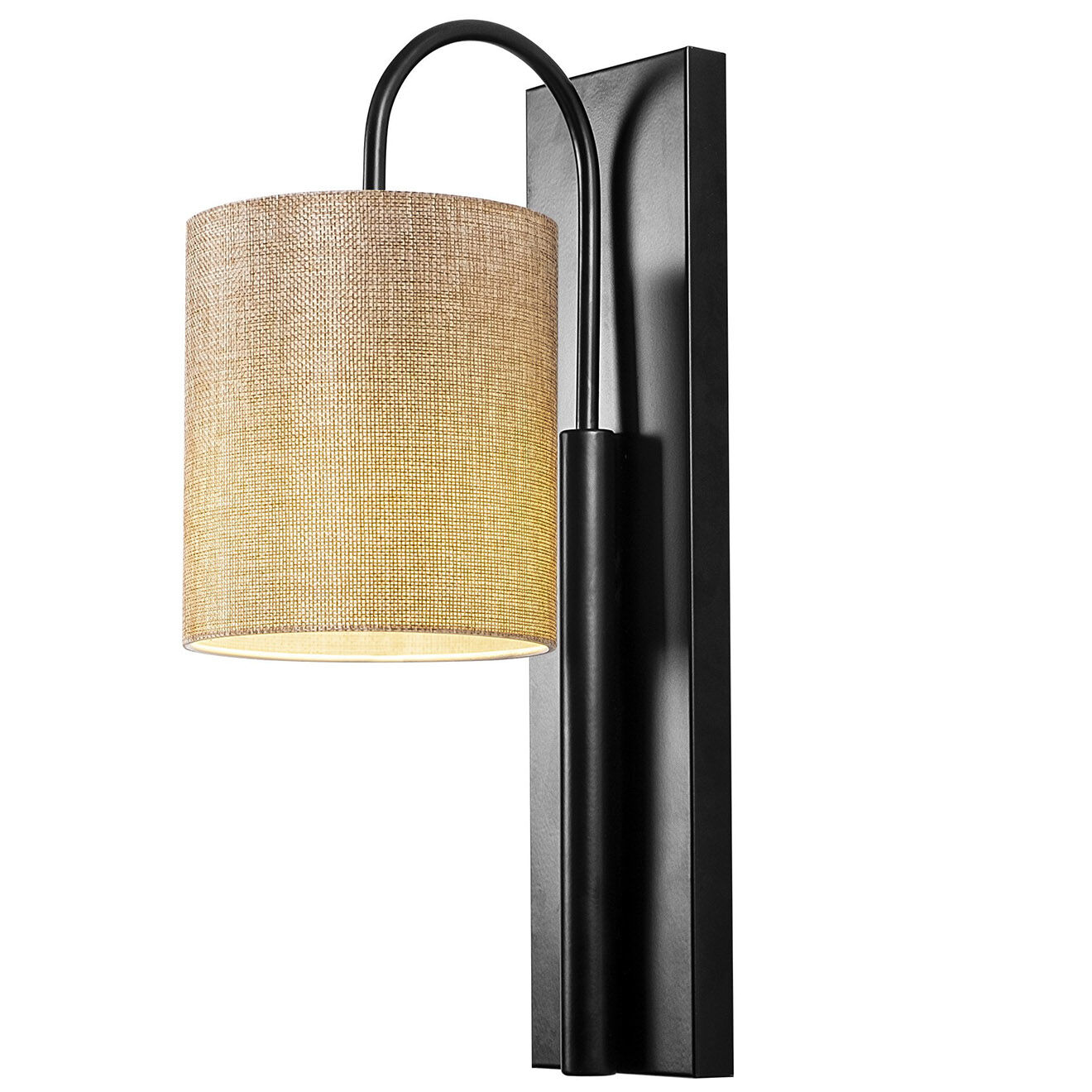 Opviq Applique murale Baston crème/noir - 14x20x42 cm