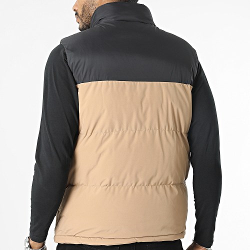 Doudoune Sans Manches Beige Noir