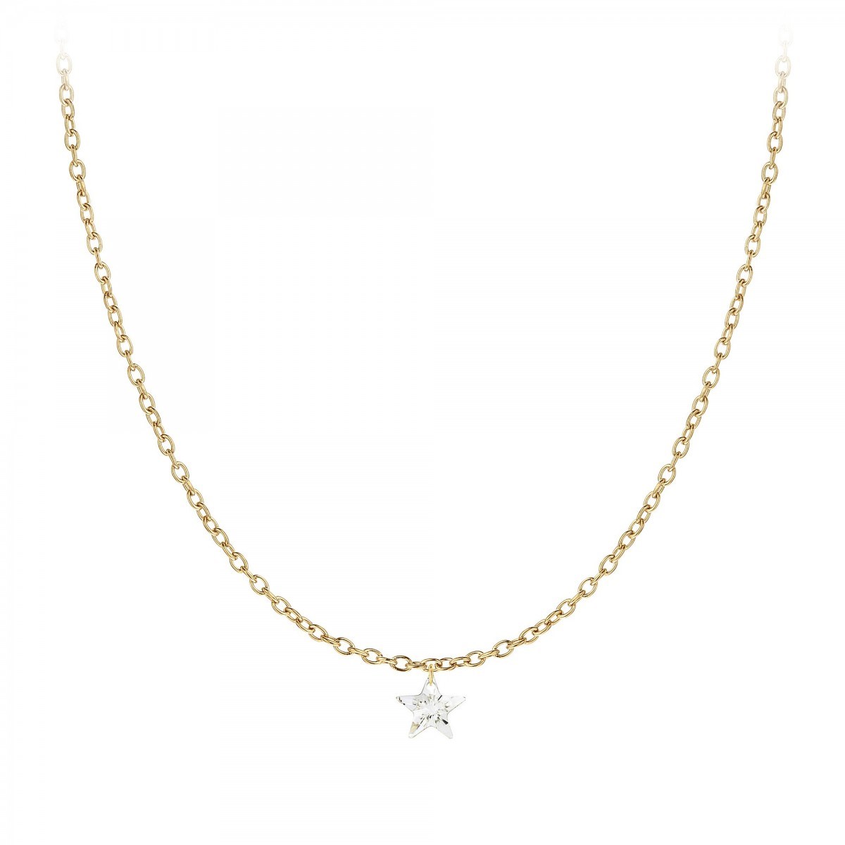 Chaine maille forçat et étoile SC Crystal