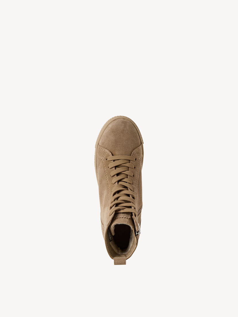 Leren Enkellaarsje - beige