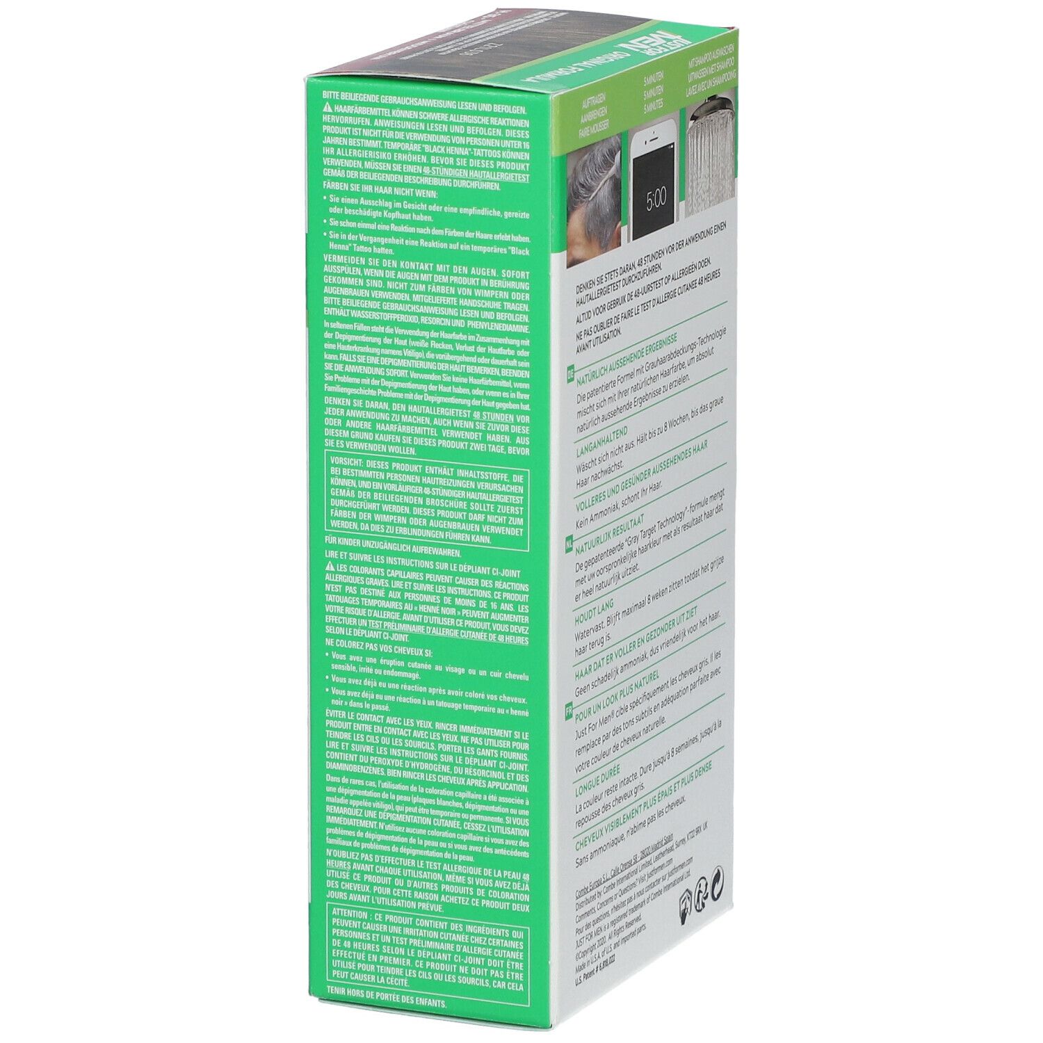 JUST FOR MEN Pflege-Tönungs-Shampoo mittelbraun