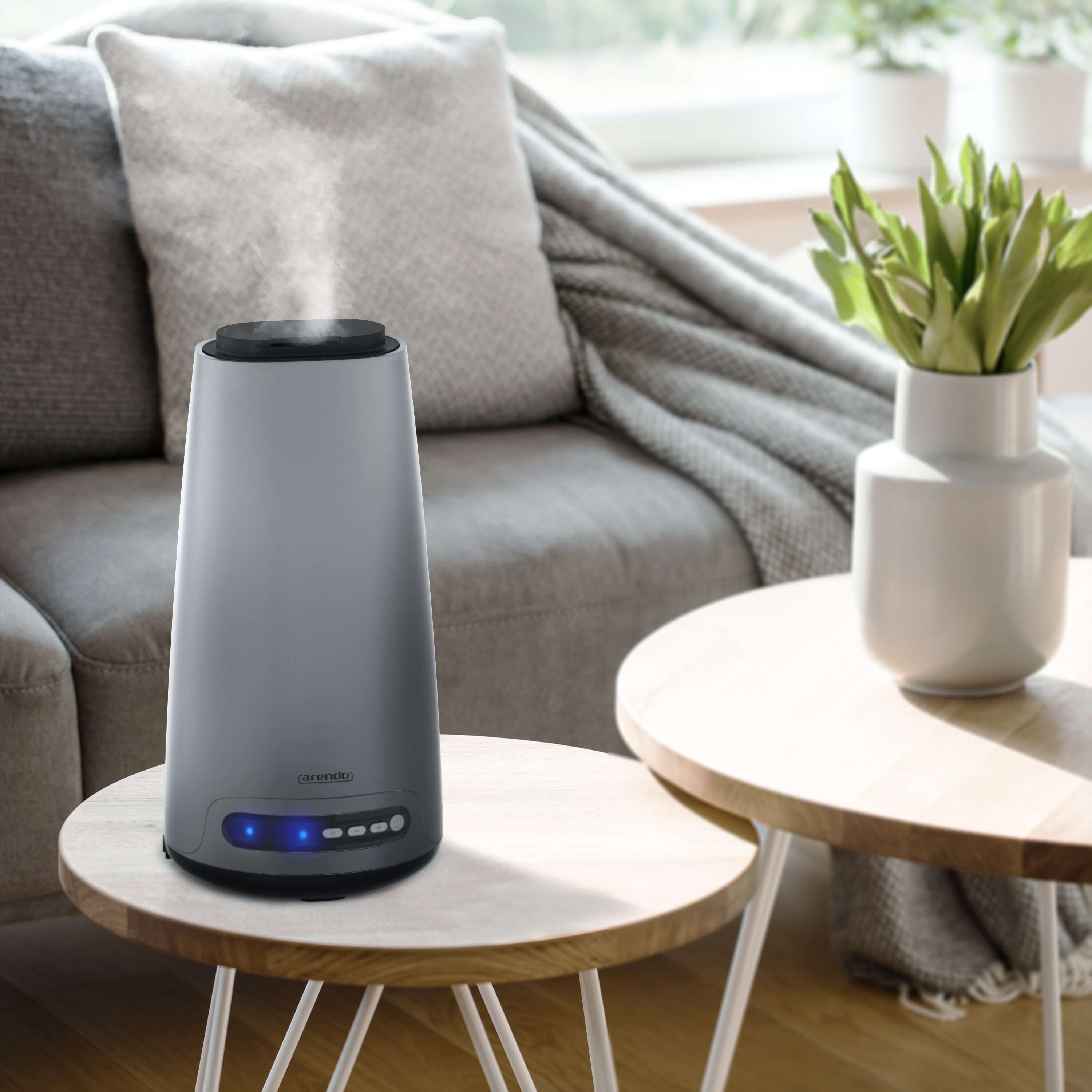 Arendo Design Luftbefeuchter mit Aroma-Reservoir - Novana