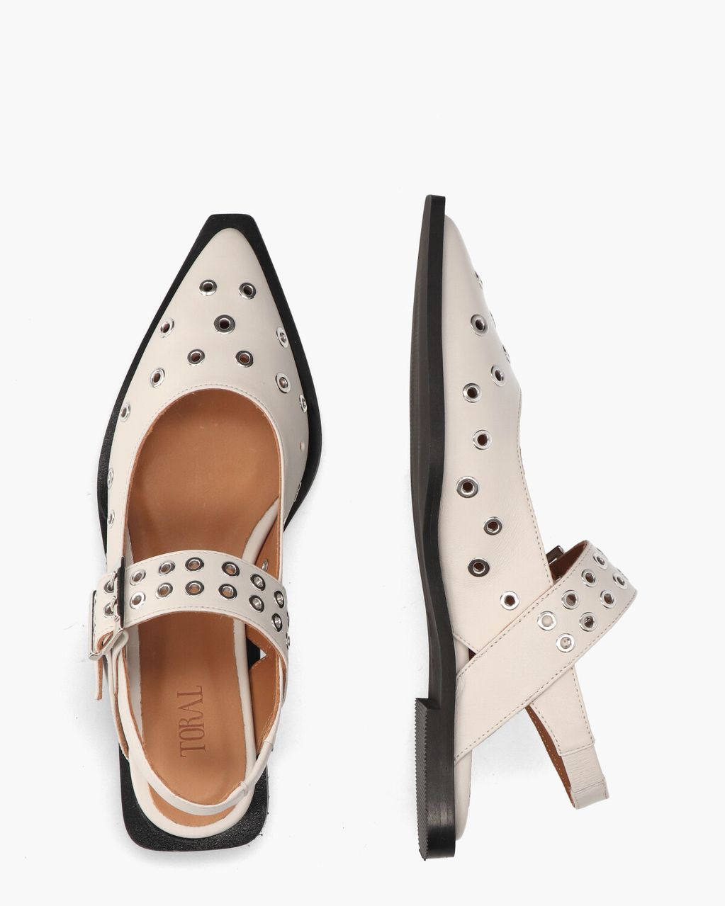 Toral Casandra Off-White Damessandalen