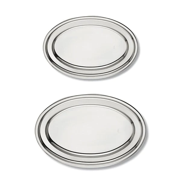 Lot de 2 plats de service ovales 35 et 40 cm