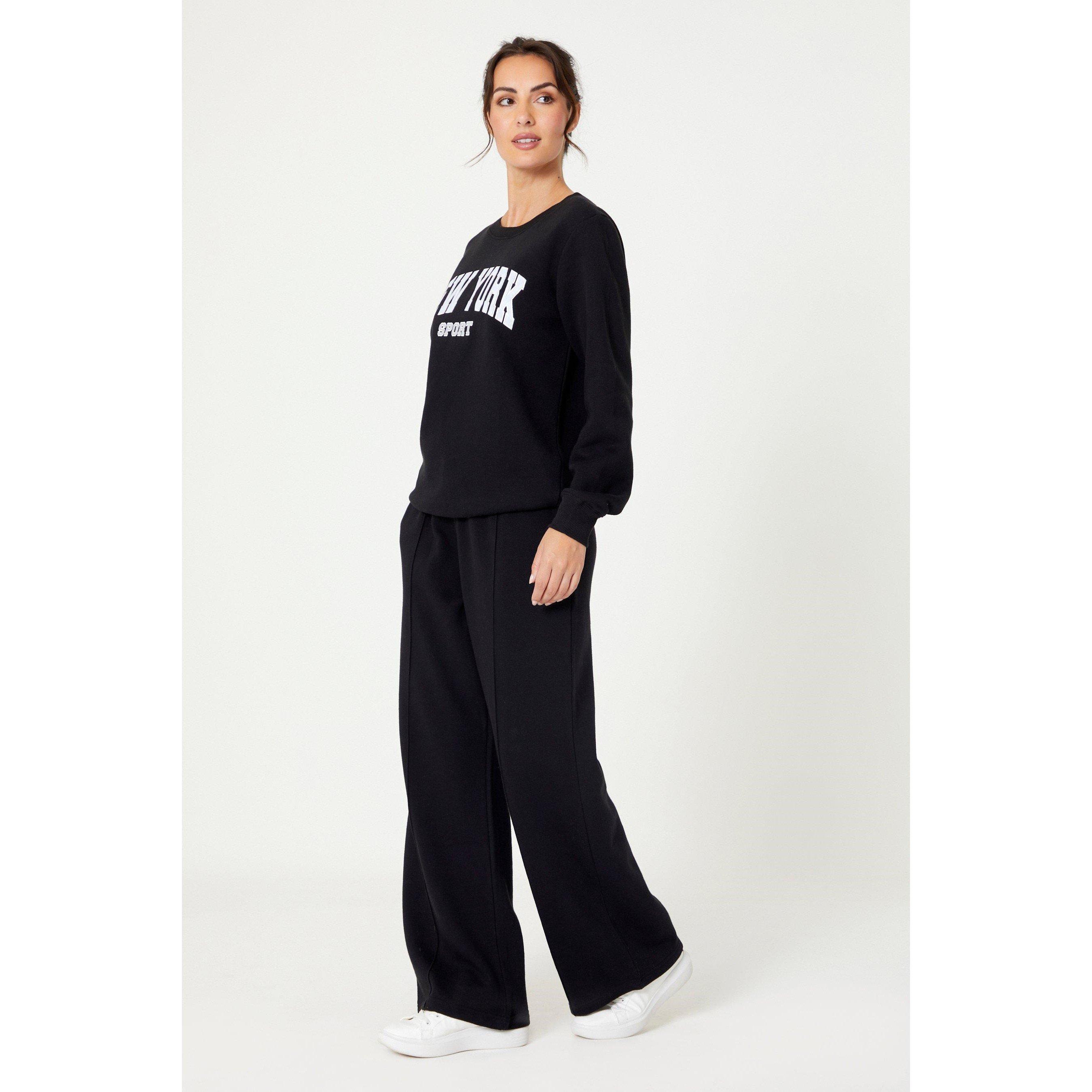 Be You Ladies NYC Slogan Sweat Set
