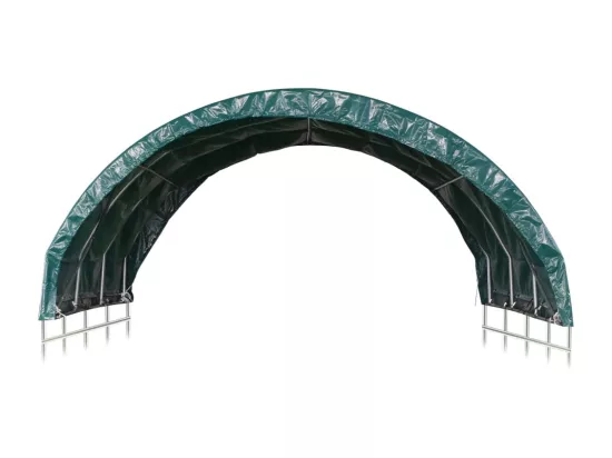 Tente pour bétail PVC 3,7x3,7 m Vert