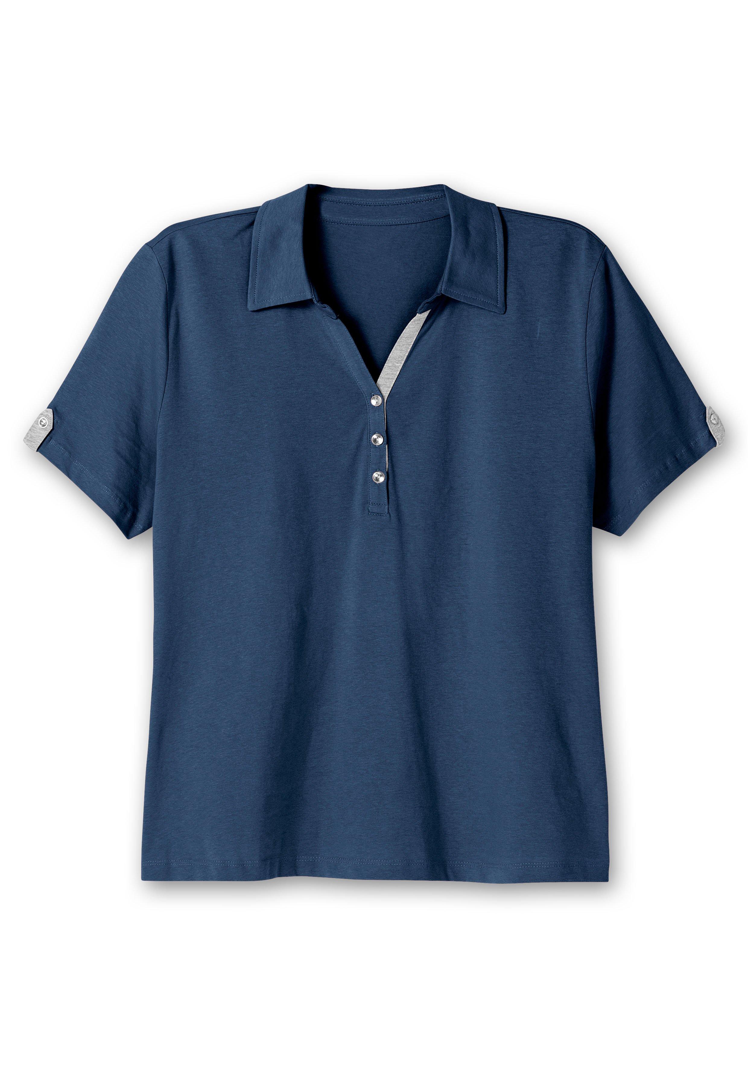 Poloshirt mit kurzem Arm und Kontrastdetails