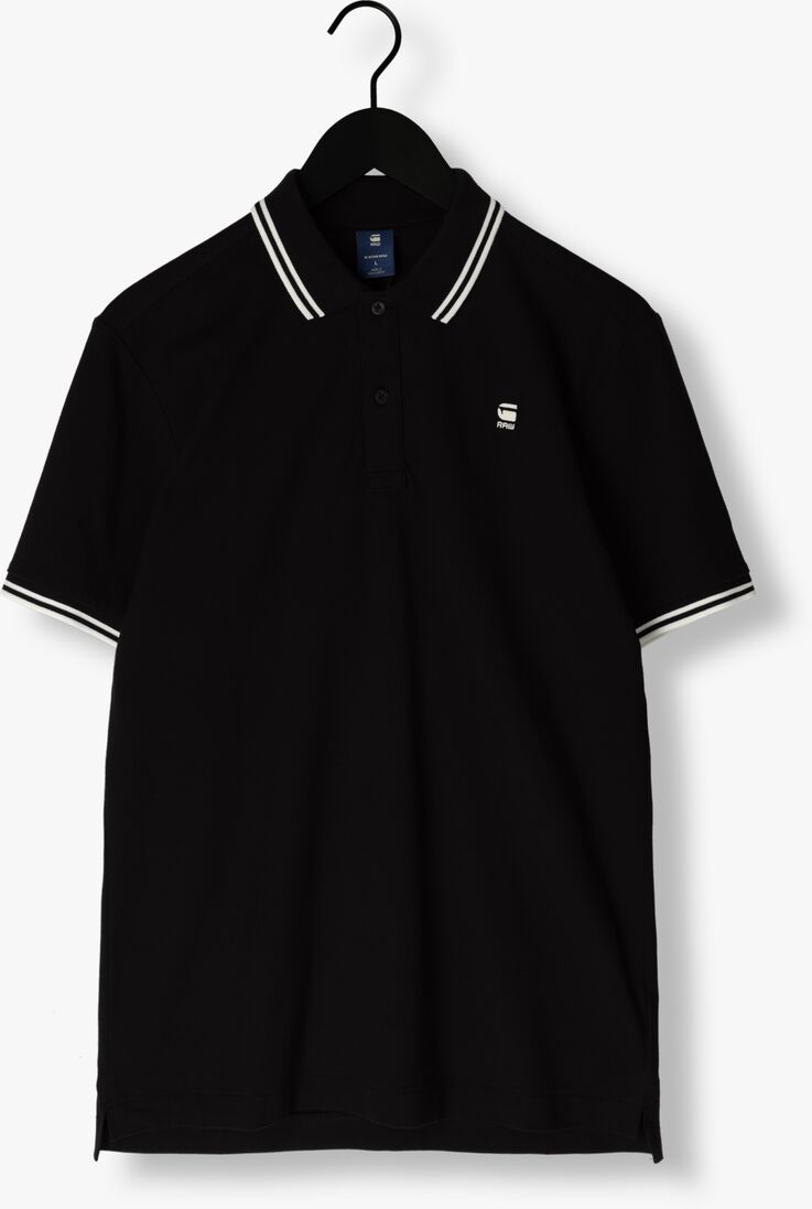G-STAR RAW zwarte g-star raw polo dunda slim stripe polo s/s