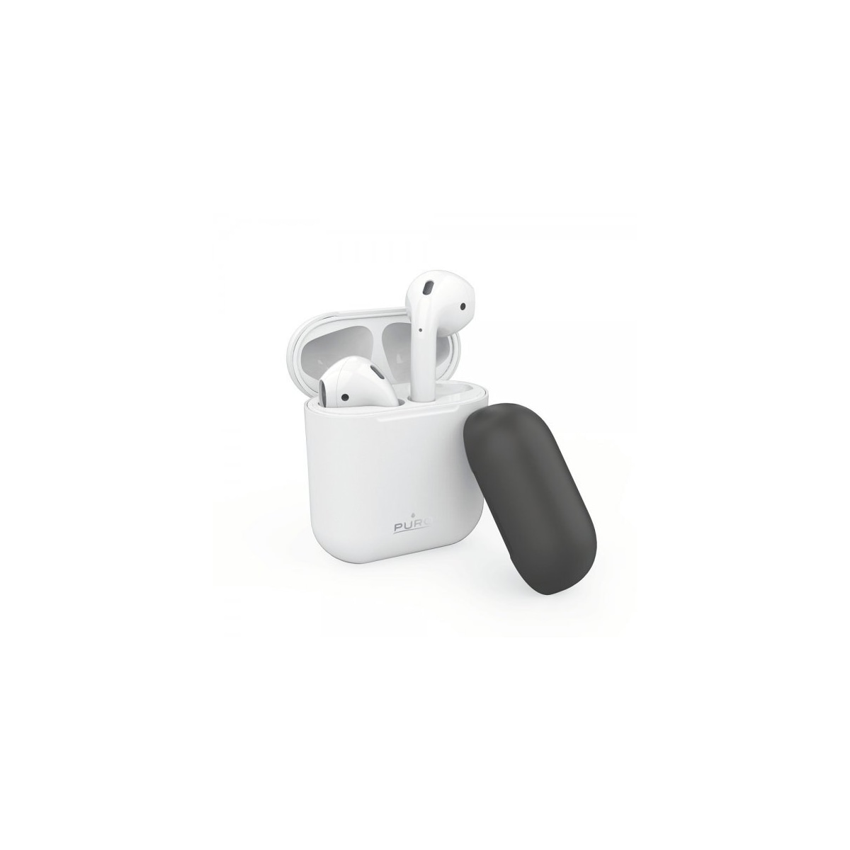 Puro AirPods 1/2 Deksel Icon Hvit
