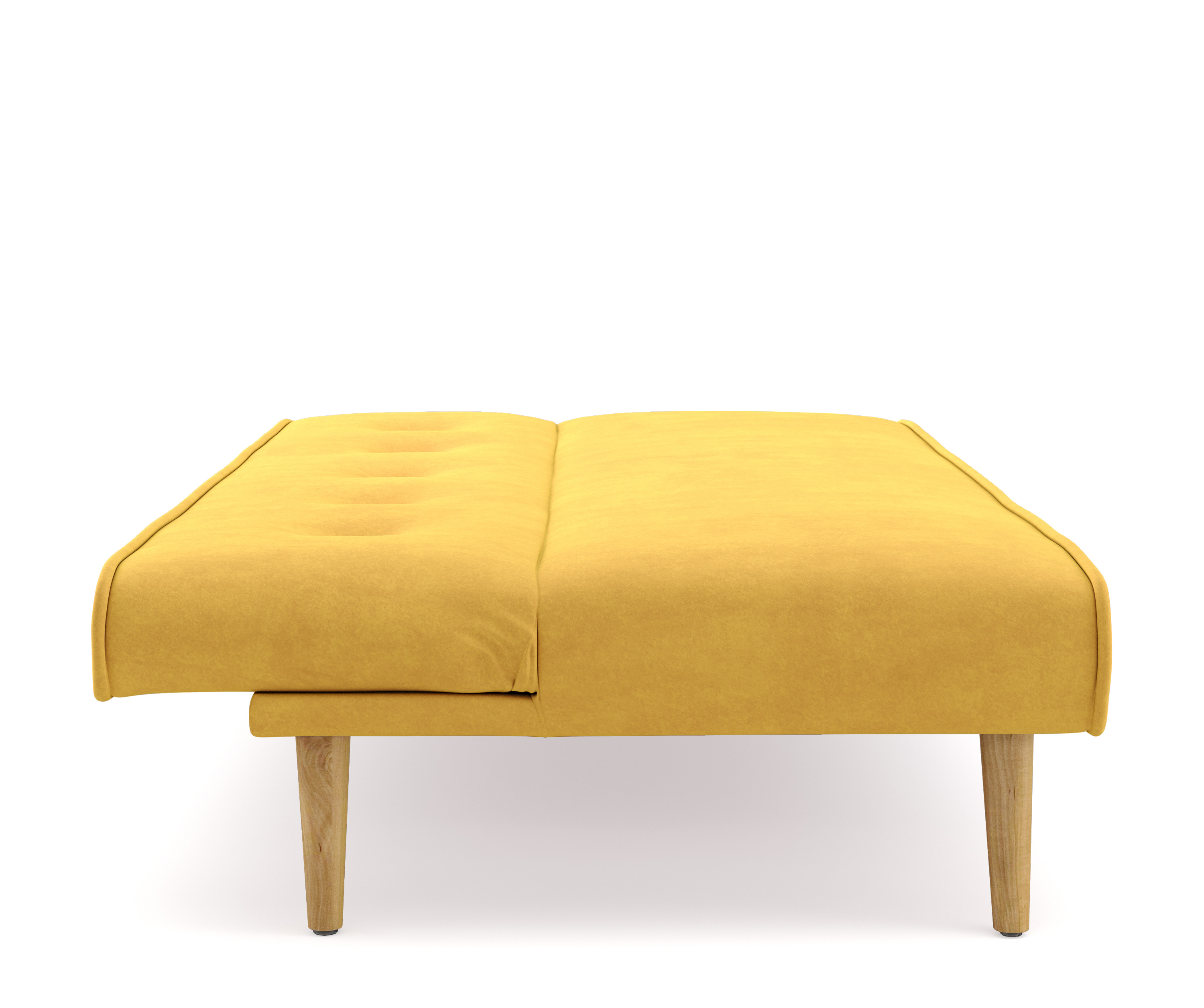 Schlafsofa Samt LEA gelb